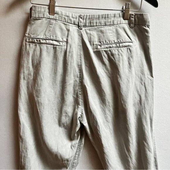Adriano Goldschmied AG Anthropologie Evan Relaxed Pleated Linen Trouser Sz 29R - Picture 6 of 13
